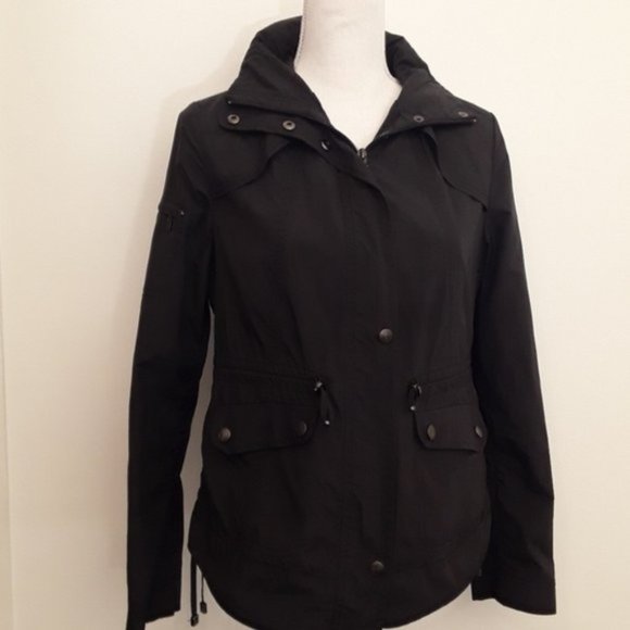Cole Haan Black All Weather Jacket EUC sz S - Picture 7 of 10